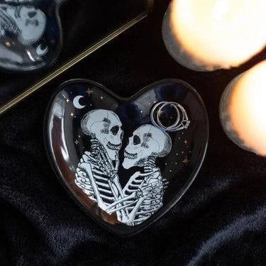 Skeleton Couple Heart Trinket Dish - Kawaii Toys